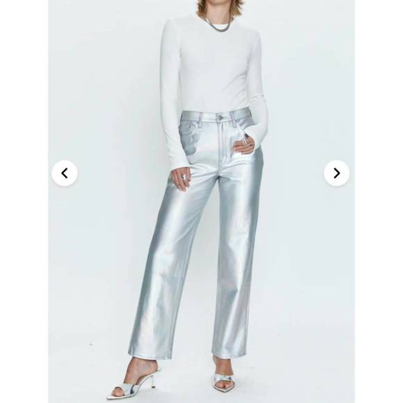 NEW PISTOLA cassie jean in silver - Picture 3 of 4